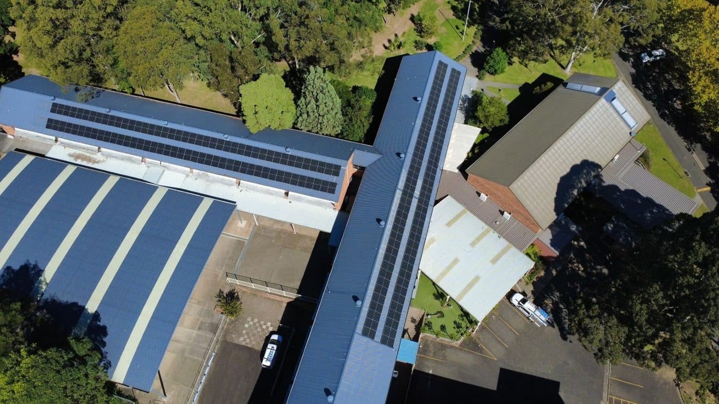 Commercial solar, Hornsby school