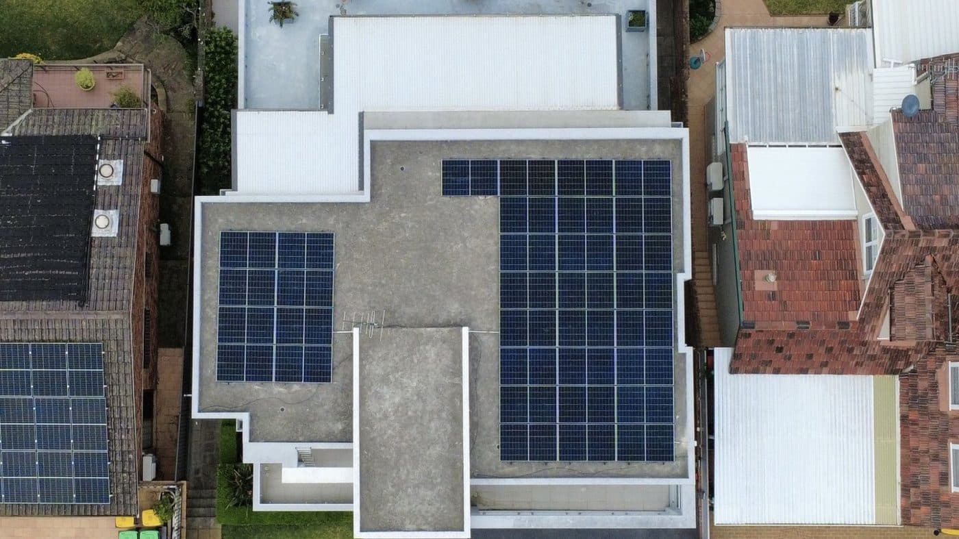 Solar and battery, modern Sydney home